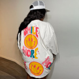 EVE Casual Print Loose Half Sleeve T Shirt YNSF-2670