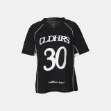 EVE Letter Print Loose Casual T Shirt YWXS-XS-XS5260