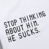 EVE Letter Print Short Sleeve T Shirt FL-YY24084