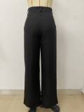 EVE Solid Color Loose Straight Pants LSD-2314