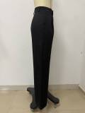 EVE Solid Color Loose Straight Pants LSD-2314