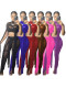 EVE Mesh See Through Bandage Two Piece Pants Set GCNF-0108