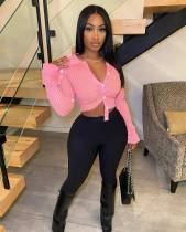 EVE Solod Color Long Sleeve Sweater Tops GCNF-0195