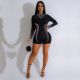 EVE Plus Size Hot Drill See Through Romper NY-3371