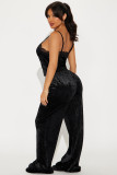EVE Sexy Solid Color Sling Two Piece Pants Set YD-019