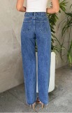 EVE Pearl Washed Straight Jeans GKNF-11036
