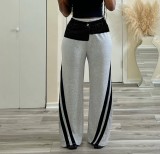 EVE Denim Patchwork Loose Straight Pants LSD-2334