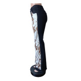EVE Fashion Print Flare Jeans MEM-88621