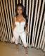 EVE Solid Color Bandage Tank Tops 2 Piece Pants Set GFCF-1303