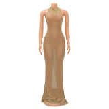 EVE Mesh Hot Drill See Through Club Dress GOSD-6777