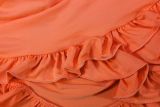 EVE Deep V Neck Tie Up Ruffles Two Piece Skirts Set YMYF-0876