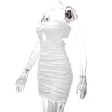 EVE Sexy Backless Tie Up Tube Tops Dress YMYF-9230