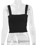 EVE Sexy Solid Color Sleeveless Tank Tops YMYF-0893