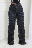 EVE Fashion Bilayer Holes Loose Jeans YRST-R111