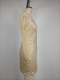 EVE Sequin Off Shoulder Slim Evening Dress GRMF-SK111