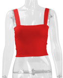 EVE Sexy Solid Color Sleeveless Tank Tops YMYF-0893