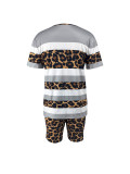 EVE Camouflage Print Color Block Two Piece Shorts Set FOSF-8801