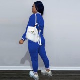 EVE Fashion Letter Print Long Sleeve Pants Suit WUM-21011