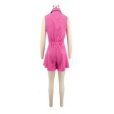 EVE Solid Color Sleeveless Romper XHXF-972