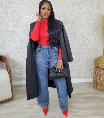 EVE Fashion High Waist Straight Jeans GQLF-30689
