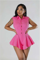 EVE Solid Color Sleeveless Romper XHXF-972