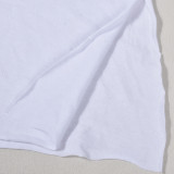 EVE Letter Print Sleeveless T Shirt GFRT-7748TG