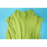EVE Solid Color Sleeveless Split Maxi Dress YF-10772