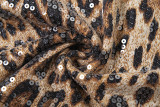 EVE Sexy Sequin Leopard Prin Two Piece Skirts Set GZJQ-K24S49690