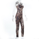 EVE Sexy Leopard Print Sling Jumpsuit FL-JY24627MHO