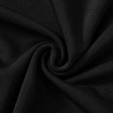 Solid Color Backless Slim Mini Dress MXBF-K24DS345