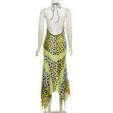 EVE Halterneck Hollow Out Backless Midi Dress GZJQ-K24D42930