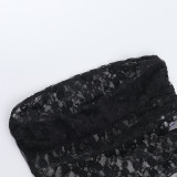 EVE Wrap Chest Lace Sexy Backless Top FL-YL24633DGO