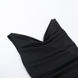 EVE Backless Sleeveless Solid Tank Tops FL-XY24645DGO