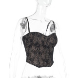 EVE Slim Lace Camisole Waist Tank Top FL-ZX24424PFO