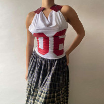 EVE Slim Backless Lace Up Tank Top GYME-K24B46321