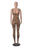 EVE Pre Order: About 7 work days shipping Leopard Print Backless Jumpsuit YUEM-2025600