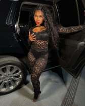EVE Pre Order: About 7 work days shipping Lace Hollow Out Pants Suit YUEM-2025500