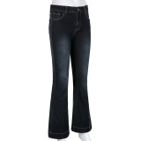 EVE Fashion Washed Micro Flare Jean GMWF-59863