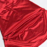 EVE Sexy Slim Satin Halter Mini Dress FL-JY24634PFO