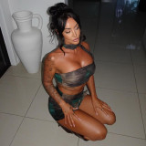 EVE Tie Dye Holes Tassel Two Piece Skirts Set GNZD-51374SHD