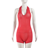 EVE Sexy Backless Hollow Out Skinny Romper GNZD-51122JHD