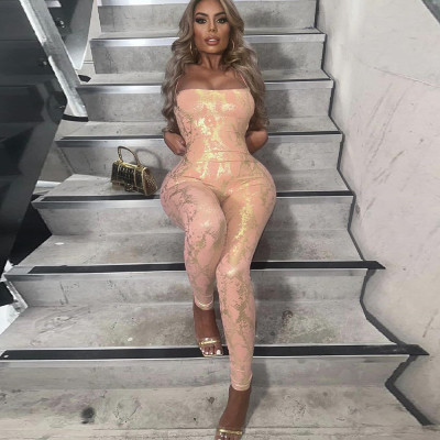 EVE Sleeveless Backless Sexy Strappy Jumpsuit GNZD-51169JHD