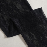 EVE Patchwork See-through Hollow Out Jumpsuit GNZD-51315JHD