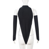 EVE Mesh Hollow Out Long Sleeve Bodysuit GNZD-51463TBD