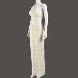 EVE Sexy Hollow Out See Through Two Piece Skirts Set GNZD-31836SHY