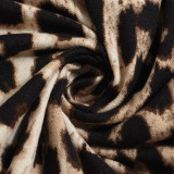 EVE Leopard Print Long Sleeve Skinny T Shirt GNZD-51445TBD