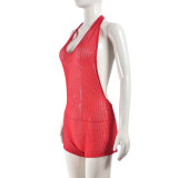 EVE Sexy Backless Hollow Out Skinny Romper GNZD-51122JHD
