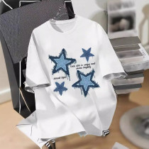 EVE Five Star Printed Short Sleeve T-Shirt GYIQ-ZW112810C ZB114234C