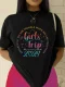 EVE Solid Letter Print Short Sleeve T Shirt GYIQ-CSZ004 CSZ005