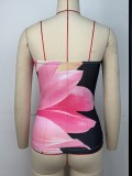 EVE Sexy Print Wrap Chest Tops GPBY-17162